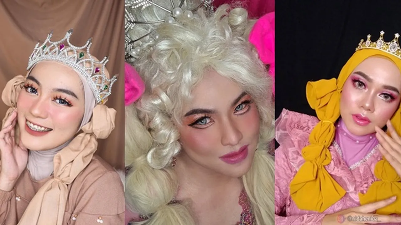 Polah Kreatif 10 Warganet Tirukan Makeup 'Keke Bukan Boneka', Bikin Gemes