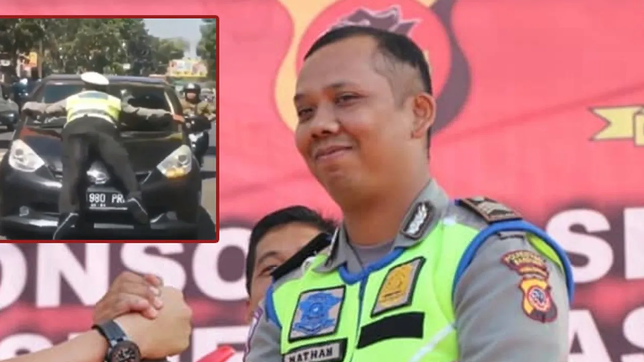 Polisi Heroik Naik Kap Mobil Dapat Apresiasi dari Polrestabes Bandung