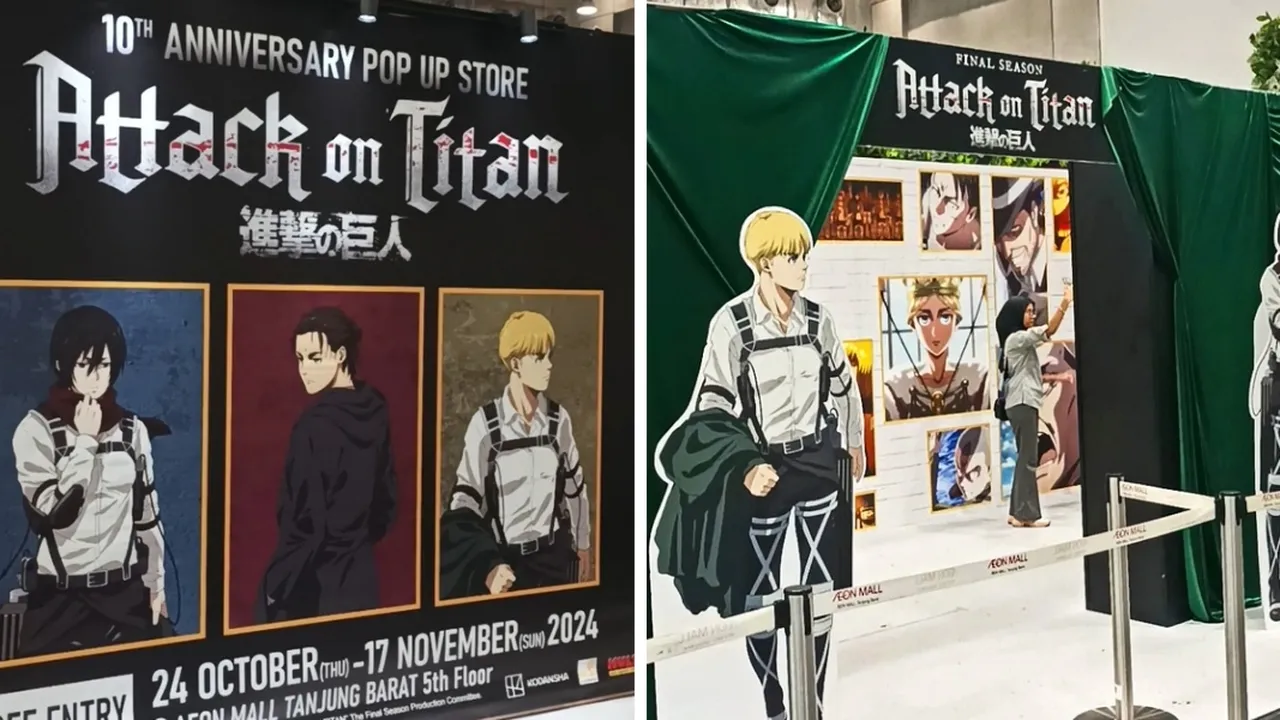 Pop-Up Store 'ATTACK ON TITAN' Buka di Jakarta, Siap Manjakan Penggemar dengan Koleksi Eksklusif