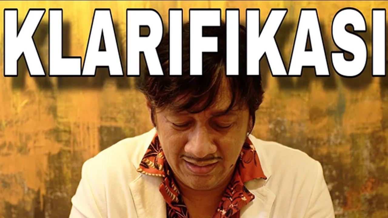 Posting Video Klarifikasi, Andre Taulany Nangis Tersedu-Sedu