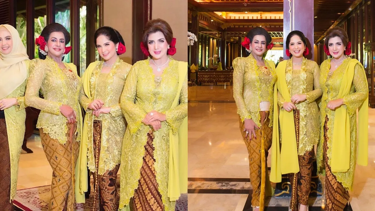 7 Potret Annisa Pohan - Ibunda Tasya Farasya Kenakan Kebaya Seragam, Cantik-Cantik dan Gayanya Berkelas