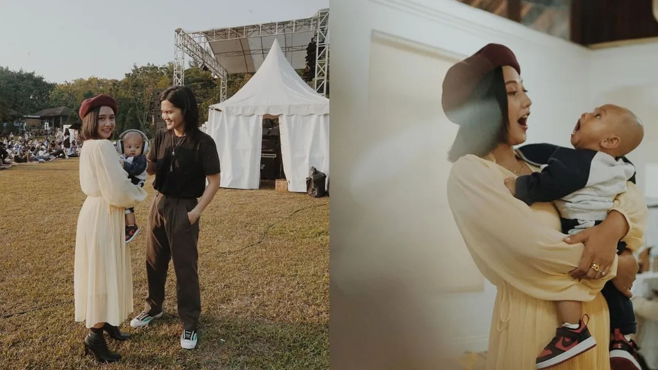 Potret Axl Ramanda dan Almira Kompak Momong Baby Azel