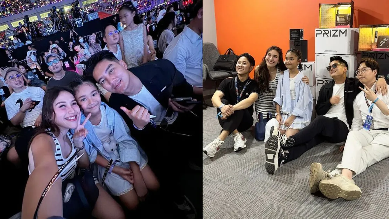 Potret Ayu Ting Ting Pose bak Adik-Kakak Bareng Bilqis di Golden Disc Awards 2024, Ternyata Datang Bertiga dengan Boy William Juga