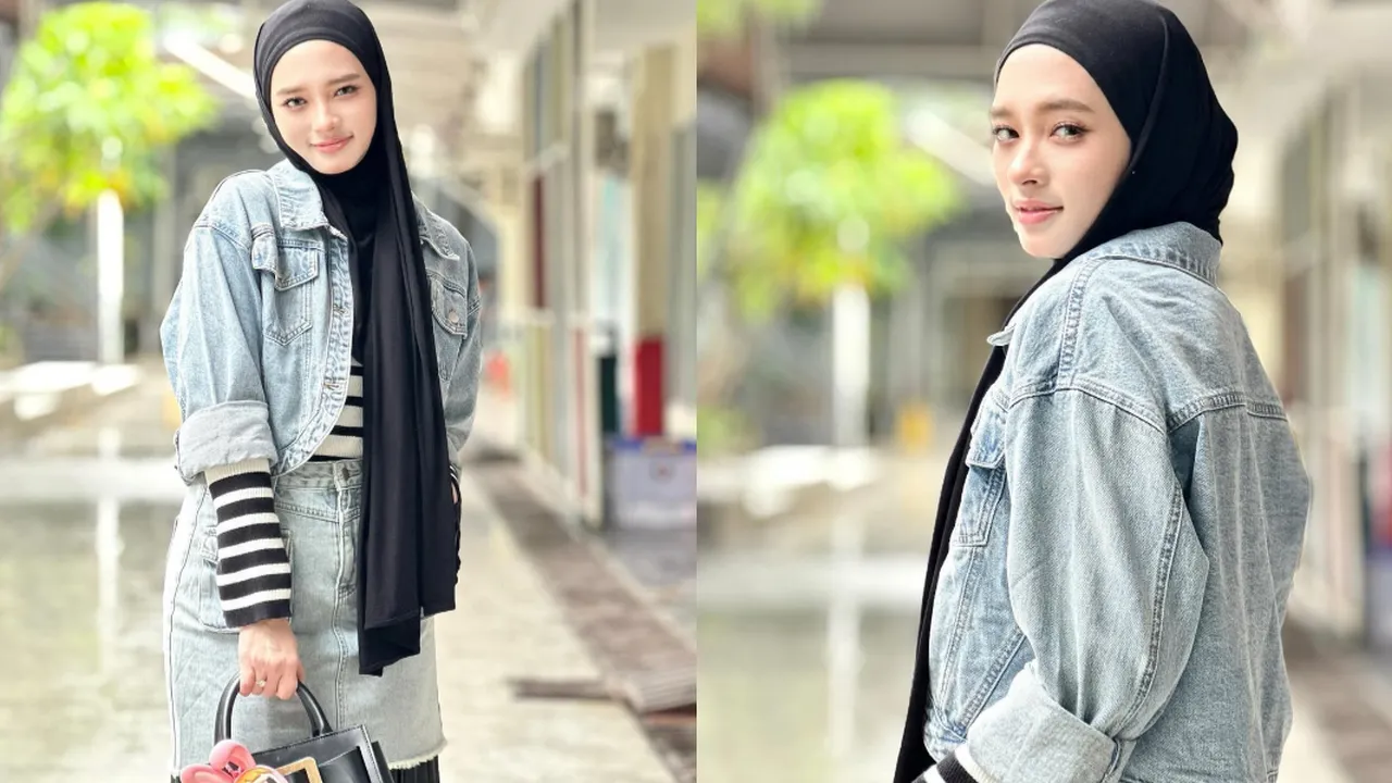 Potret Cantik Inara Rusli Tampil Stylish Padukan Busana Denim