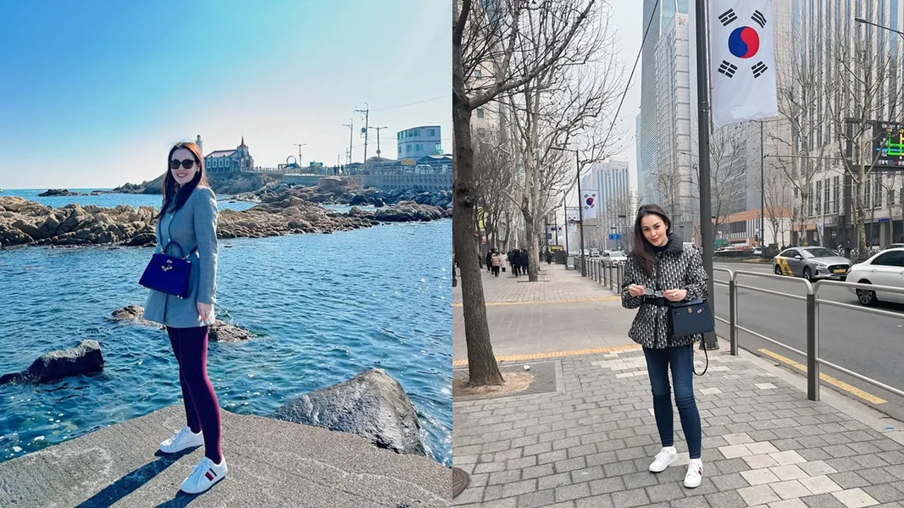 Potret Cantik Jennifer Dunn saat Liburan di Korea Selatan