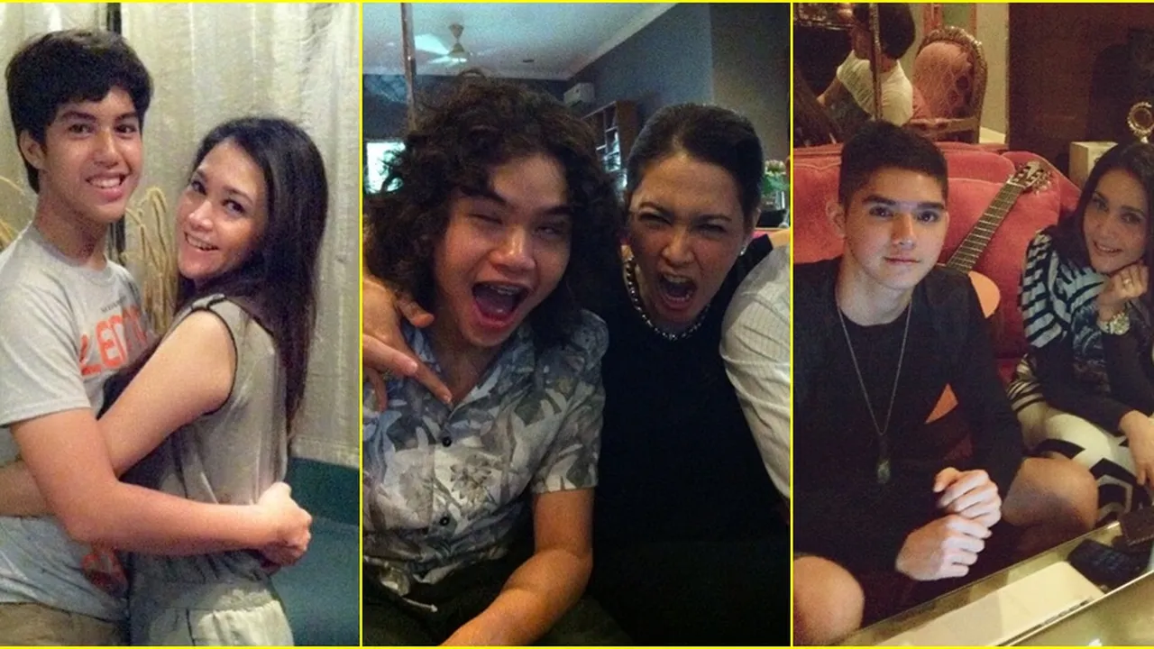Potret Cantik Maia Estianty, Pose Bareng Anak Tetap Mempesona