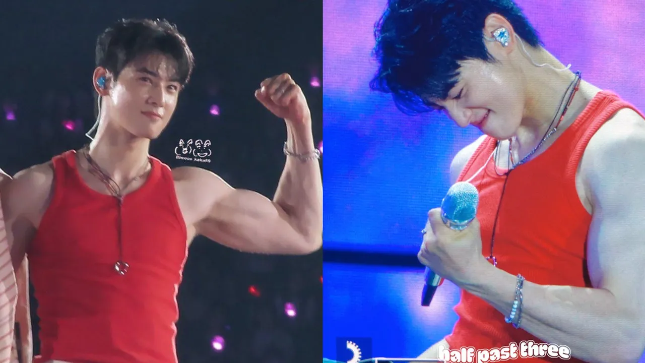 5 Potret Cha Eun Woo Pamer Otot Kekar di Konser ASTRO Startgraphy, Makin Macho Jelang Wamil