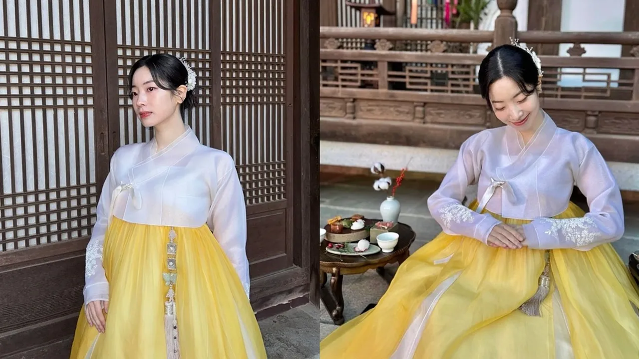 Potret Dahyun TWICE Tampil Menawan dalam Hanbok, Pesonanya Bikin Terpana