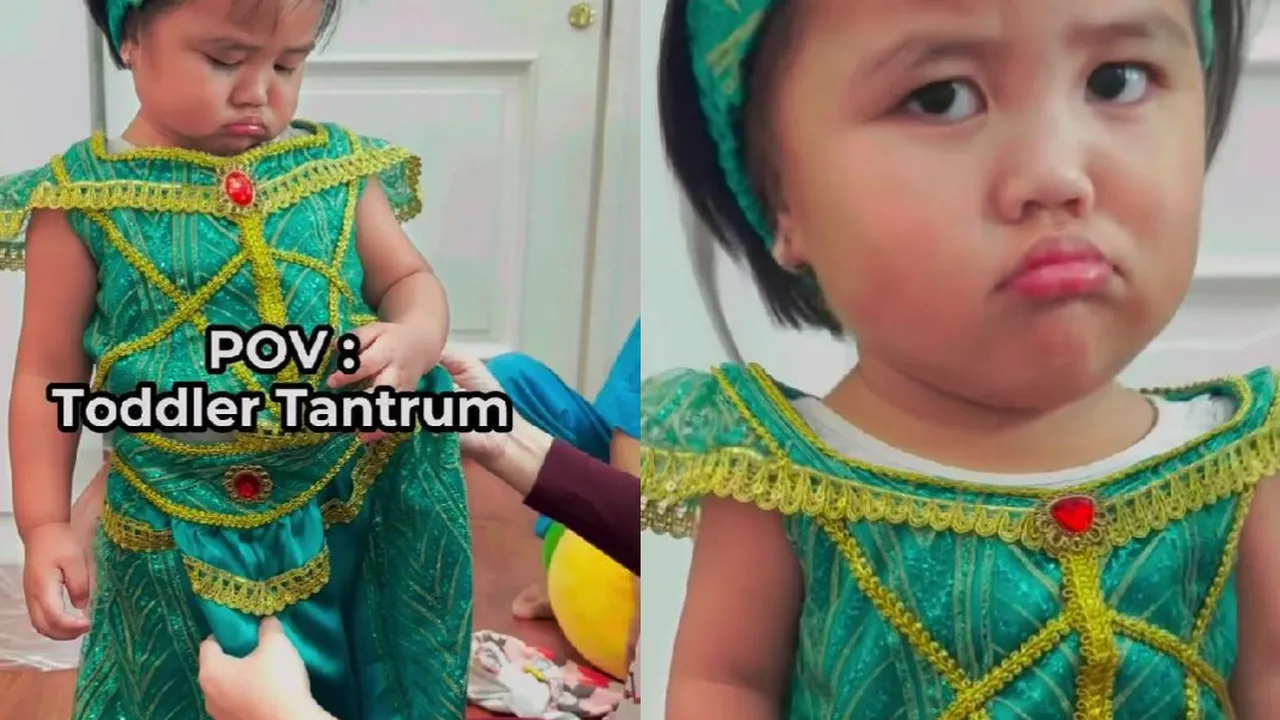 Potret Dayana Lagi Tantrum saat Fitting Baju Ultah, Cemberut Tak Mau Lepas Baju Bikin Gemas