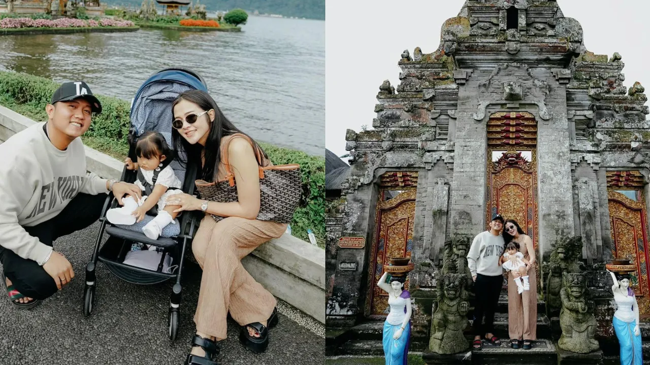 Potret Denny Caknan Ajak Keluarga Liburan ke Bali, Pose Dek Cunda Bikin Gemas Netizen