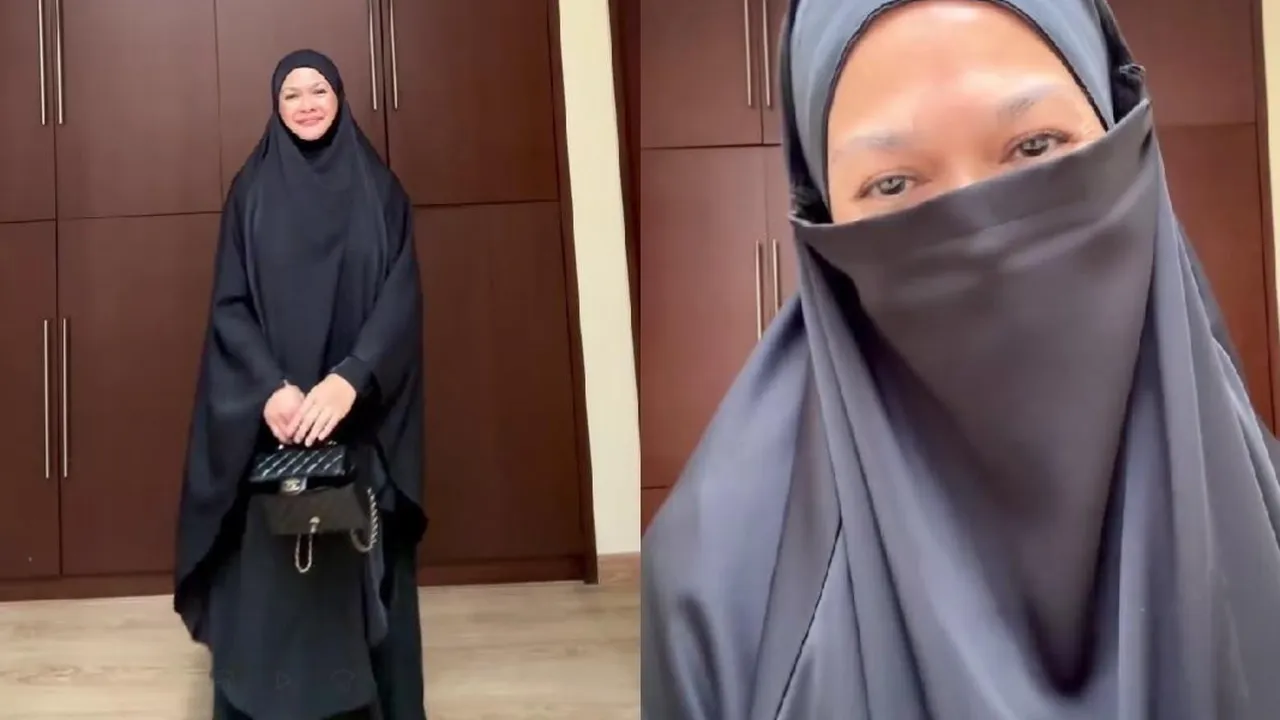 Potret Donna Harun Tampil Berhijab hingga Bercadar Curi Perhatian Netizen, Sebut Ingin Jadi Wanita Sabar dan Tenang
