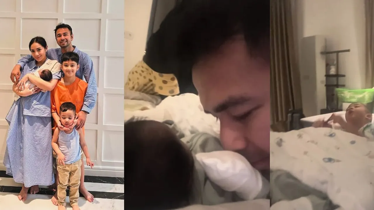 Potret Gemas Rayyanza Cemburu dengan Baby Lily yang Dekat dengan Raffi Ahmad