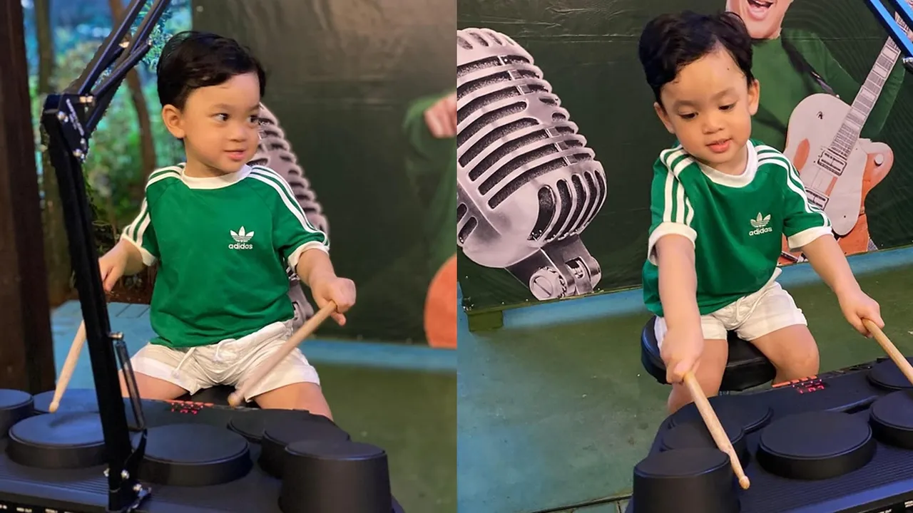 Potret Gin Dirga, Anak Gilang Dirga Main Drum, Makin Gede Makin Ganteng
