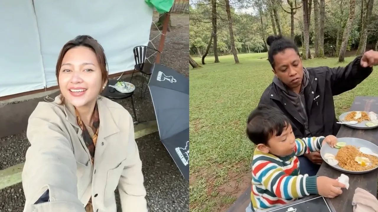Potret Indah Permatasari dan Arie Kriting Healing di Hutan, Netizen Kepo Lokasinya
