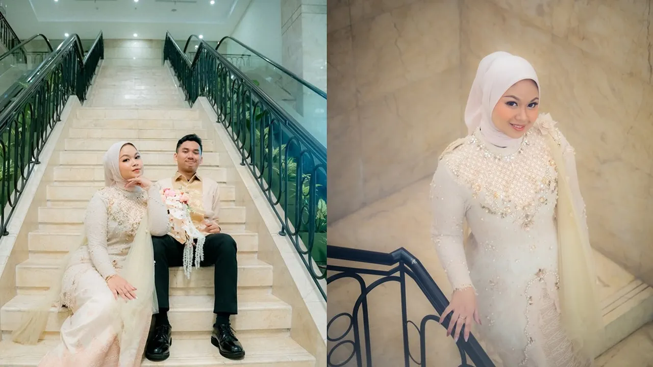 Potret Lamaran Rekha Anak Rowman Ungu, Cantik dengan Gaun Putih