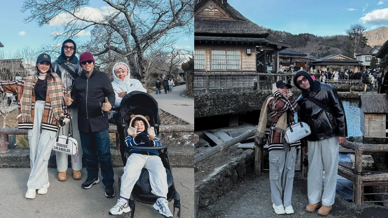 Potret Liburan Seru Fuji An dan Keluarga di Jepang, Aksi Gala Sky Bikin Gemas Netizen