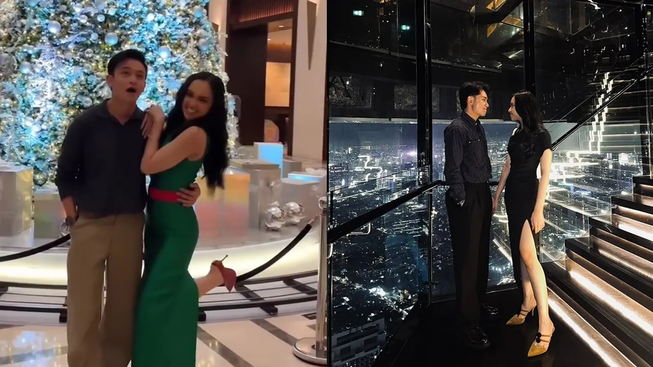 Potret Lyodra dan Randy Martin Rayakan Natal Bersama dengan Romantis