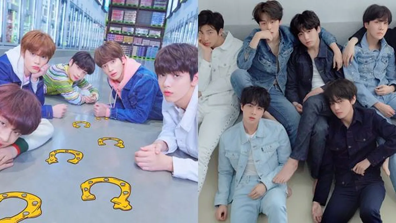 Potret Momen Manis BTS Bertemu dengan TXT Berikan Dukungan Serta Nasihat