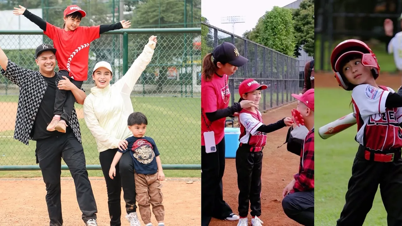 7 Potret Nastusha Anak Chelsea Olivia Tanding Baseball, Glenn Alinskie Beri Dukungan Penuh untuk Sang Putri
