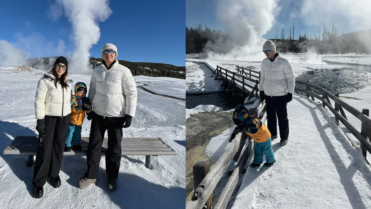 Potret Nikita Willy Ajak Issa Liburan ke Taman Nasional Yellowstone Tanpa Baby Nael