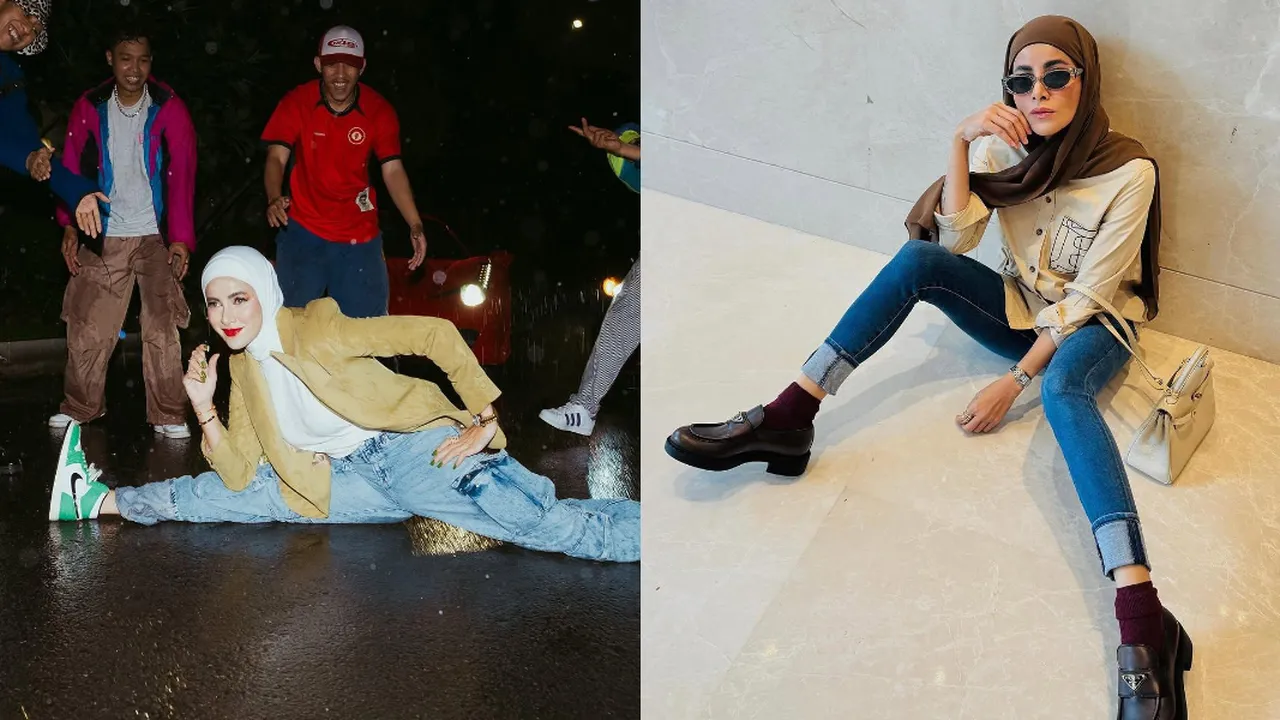 Potret Olla Ramlan dengan Pose Kaki yang Bikin Salfok, Definisi Cantik dengan Cara Unik
