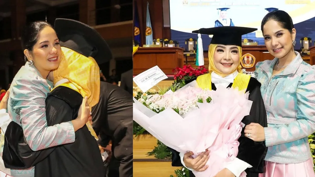 Potret Penampilan Annisa Pohan saat Hadiri Pengukuhan Guru Besar Salah Satu Anggota Ikawati ATR/BPN, Bangga Perempuan Berprestasi