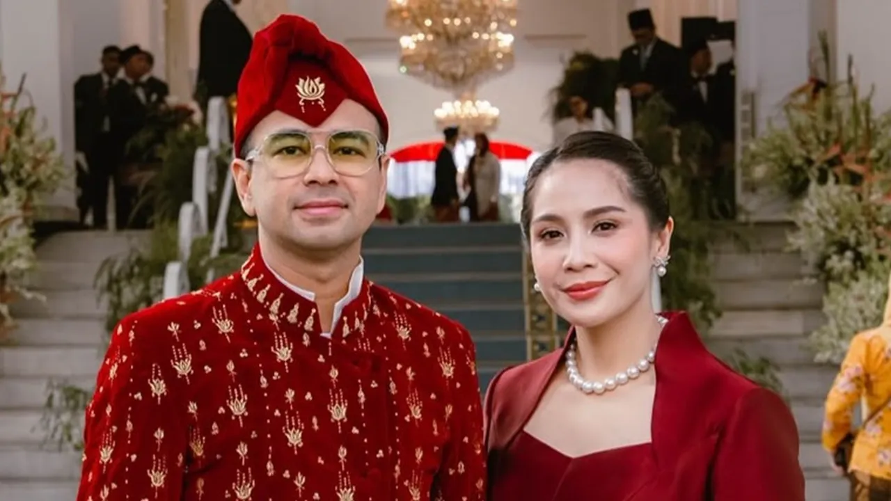 Potret Raffi Ahmad dan Nagita Slavina HUT ke-81 RI di Istana Negara, Elegan Pakai Outfit Merah