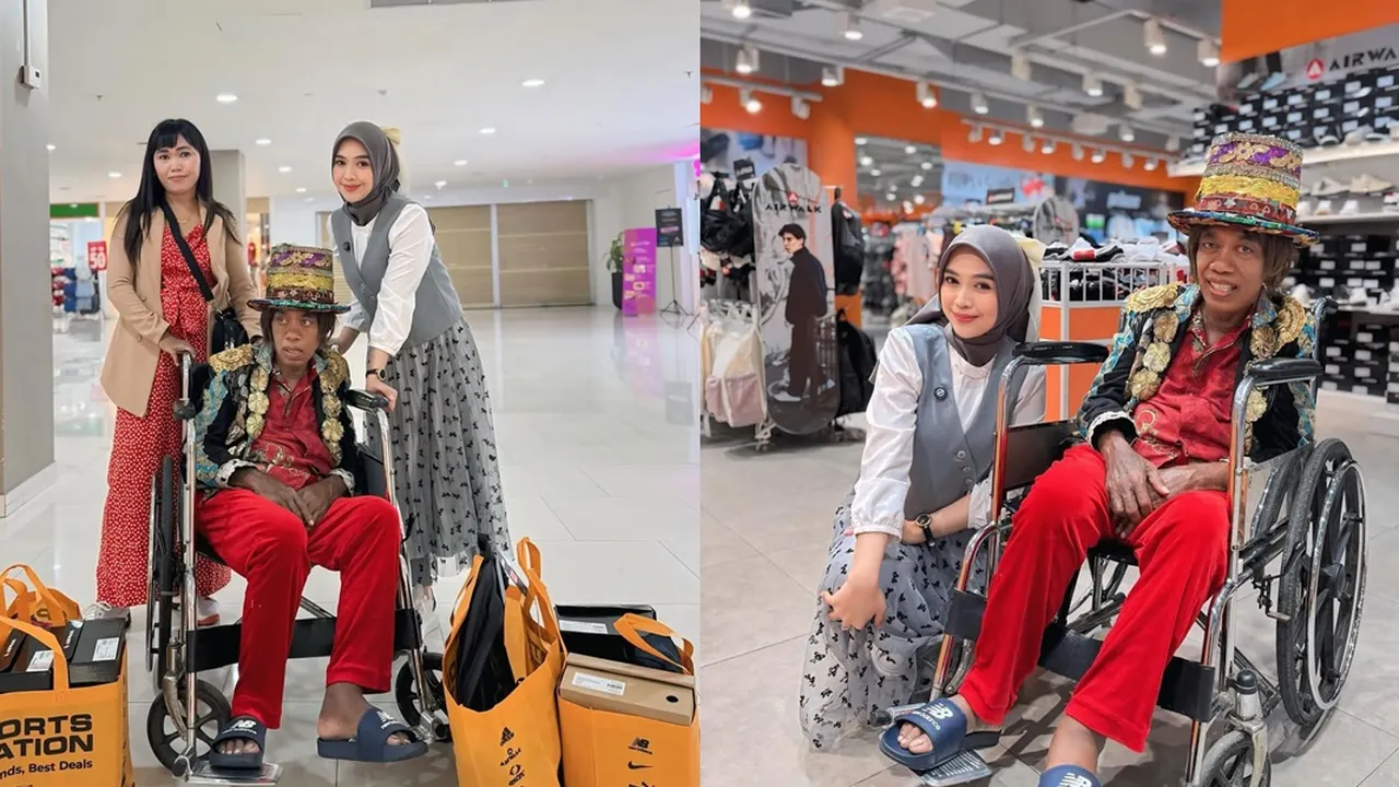 Potret Ria Ricis Ajak Pak Tarno Belanja hingga Beri Hadiah