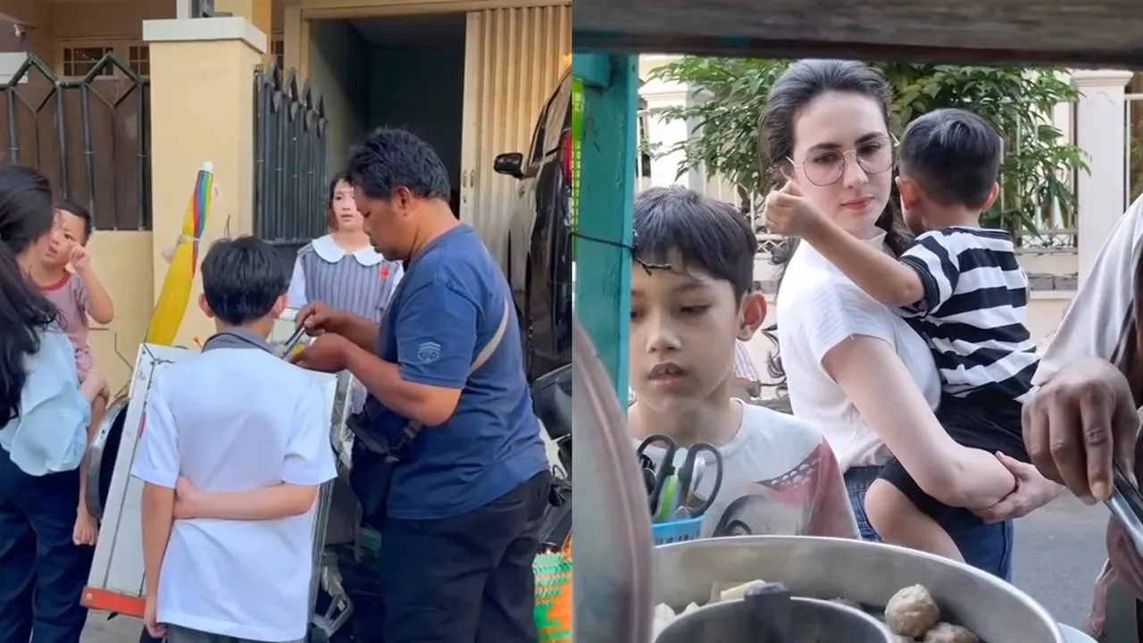 Potret Sederhana Arumi Bachsin, Dari Jajan Pinggir Jalan hingga Belanja di Pasar