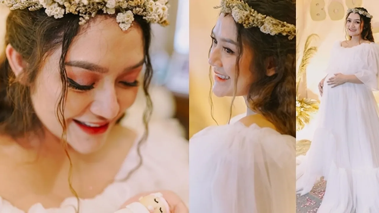 Potret Siti Badriah di Acara Gender Reveal Baby Fruity, Cantik Bak Bidadari - Bumil Glowing