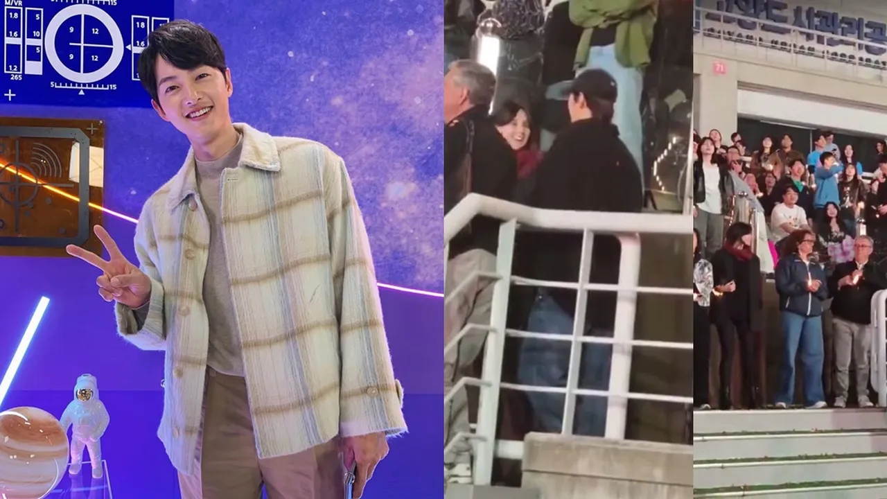 6 Potret Song Joong Ki Terciduk Ajak Istri Nonton Konser Coldplay di Korea, Perlihatkan Interaksi Manis