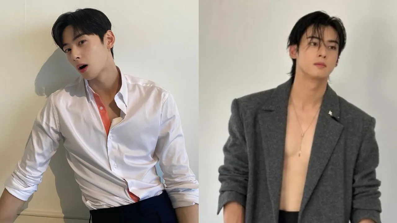 Potret Tampan Cha Eun Woo dengan Rambut Barunya yang Makin Panjang