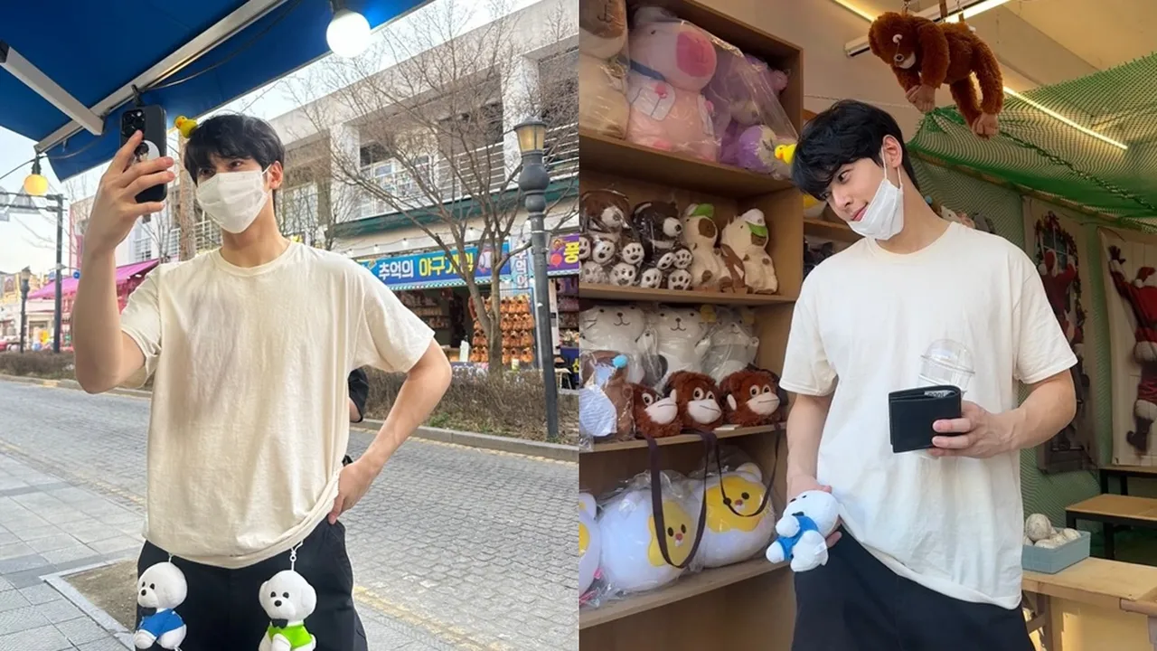 Potret Terbaru Cha Eun Woo di Area Bermain, Sumringah Sambut Musim Semi