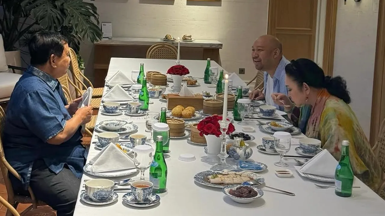 Prabowo Buka Puasa Bersama Titiek Soeharto dan Didit Hediprasetyo, Menu Jadi Sorotan