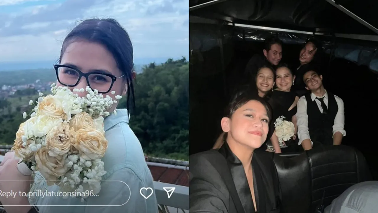 Prilly Latuconsina Dapat Buket Bunga di Pernikahan Angga Yunanda, Benarkah Pertanda Menyusul?