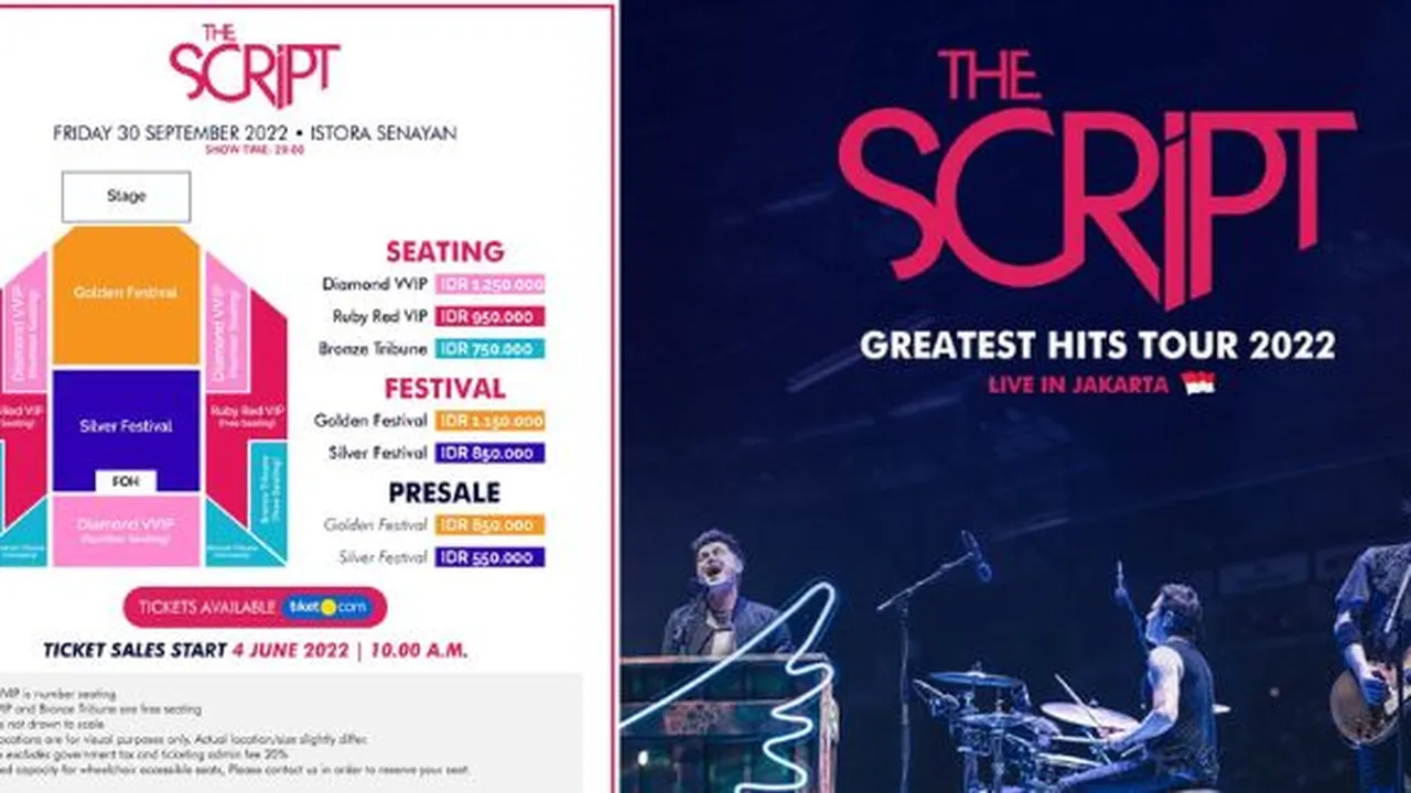 Promotor Pastikan The Script Bakal Hadir Kembali di Jakarta, Tiket Terbatas!