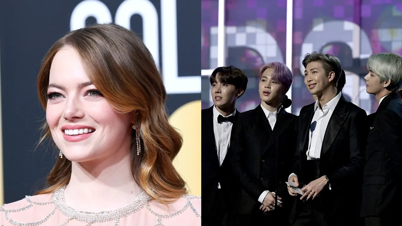 Puji BTS Punya Suara Angelic, Emma Stone Seorang Army?