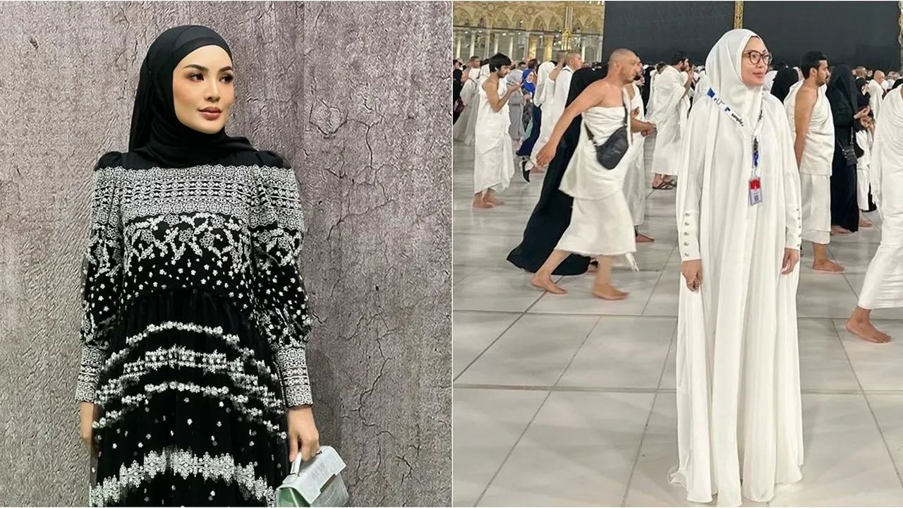 Pulang Umrah, Begini 7 Penampilan Baru Nindy Ayunda yang Kini Berhijab