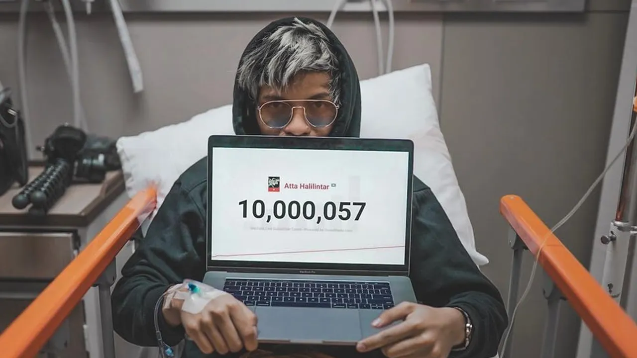 Raih 10 Juta Subscribers, Atta Halilintar Justru Terbaring di Rumah Sakit