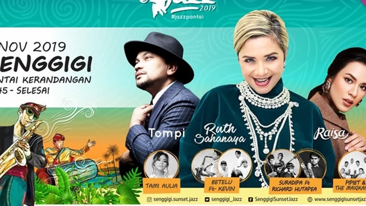 Raisa, Tompi, dan Ruth Sahanaya Bakal Ramaikan Senggigi Sunset Jazz 2019 Raisa, Tompi, dan Ruth Sahanaya Bakal Ramaikan Senggigi Sunset Jazz 2019
