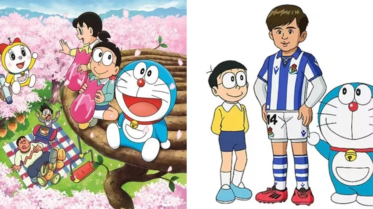 Rayakan 30 Tahun Tayang di Spanyol, 'DORAEMON' Kedatangan Pemain Timnas Jepang