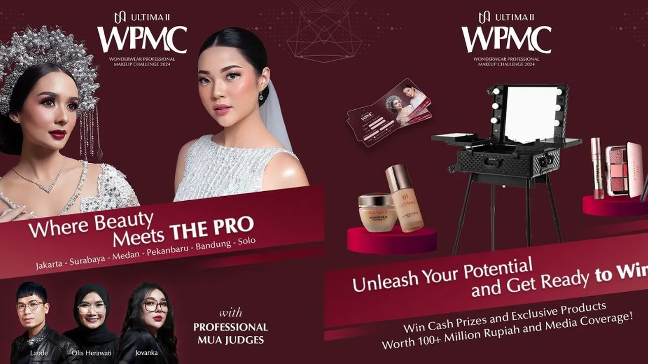 Rayakan 6 Dekade Berkiprah di Dunia Kecantikan, ULTIMA II Gelar Wonderwear Professional Makeup Challenge 2024
