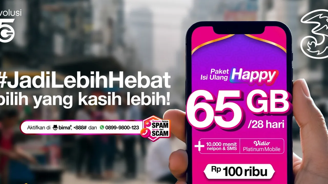 Rayakan Ramadan 2026 dengan Streaming Premium Vidio + Kuota Besar TRI dalam Satu Paket