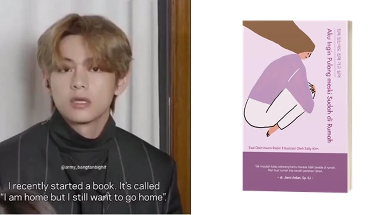 Rekomendasi Dari V BTS, Buku 'Aku Ingin Pulang meski Sudah di Rumah' Akan Segera Terbit!