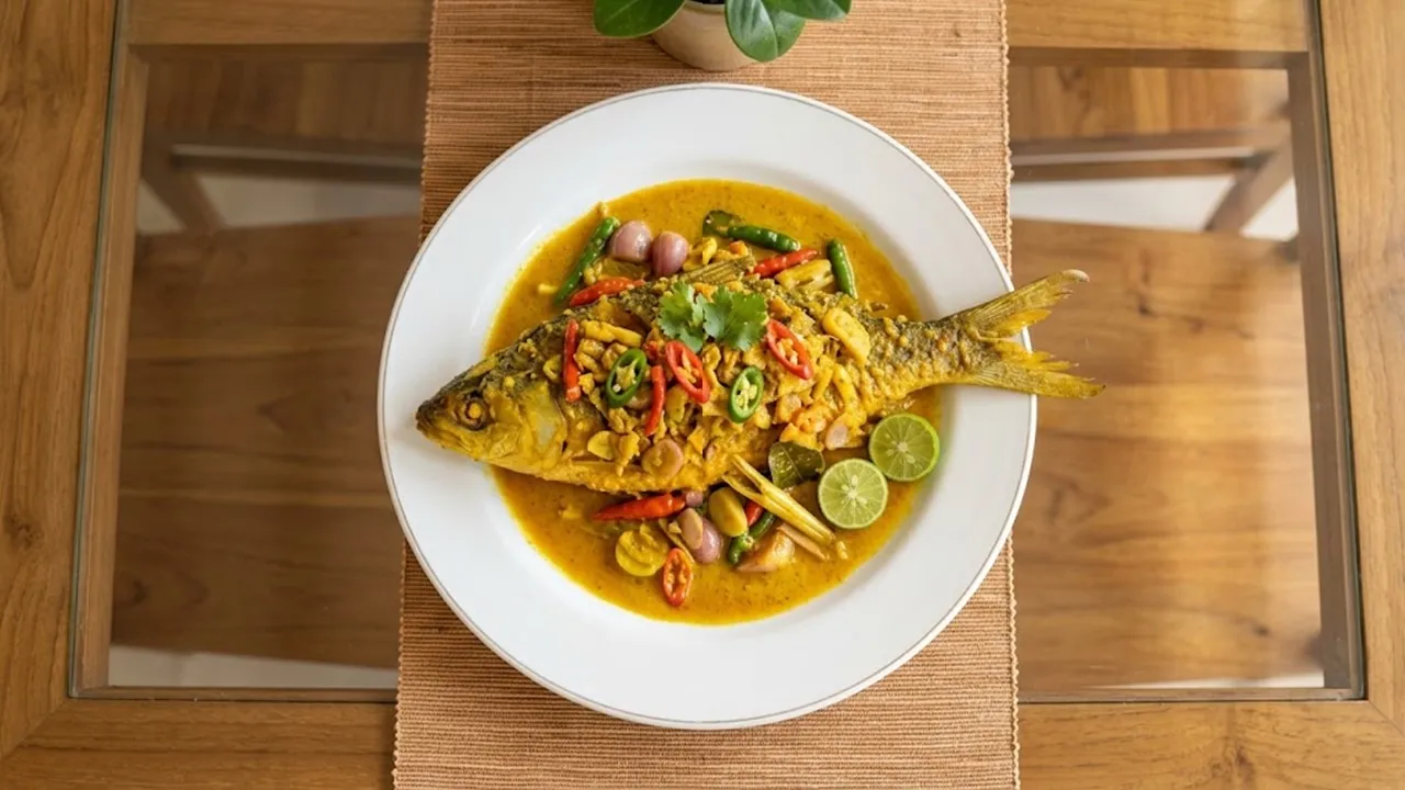 Resep Ikan Selar Bumbu Pesmol dengan Acar Kuning yang Segar