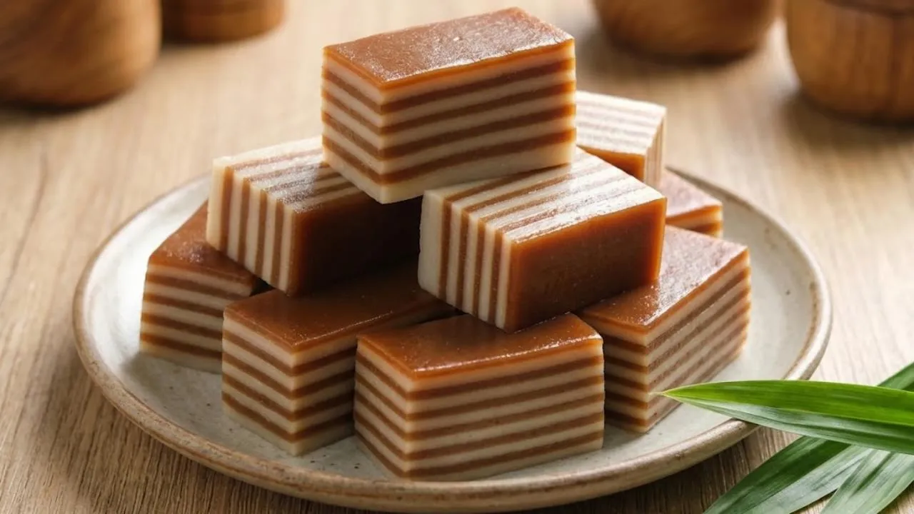 Resep Kue Lapis Gula Merah, Legit, Kenyal, dan Harum Santan