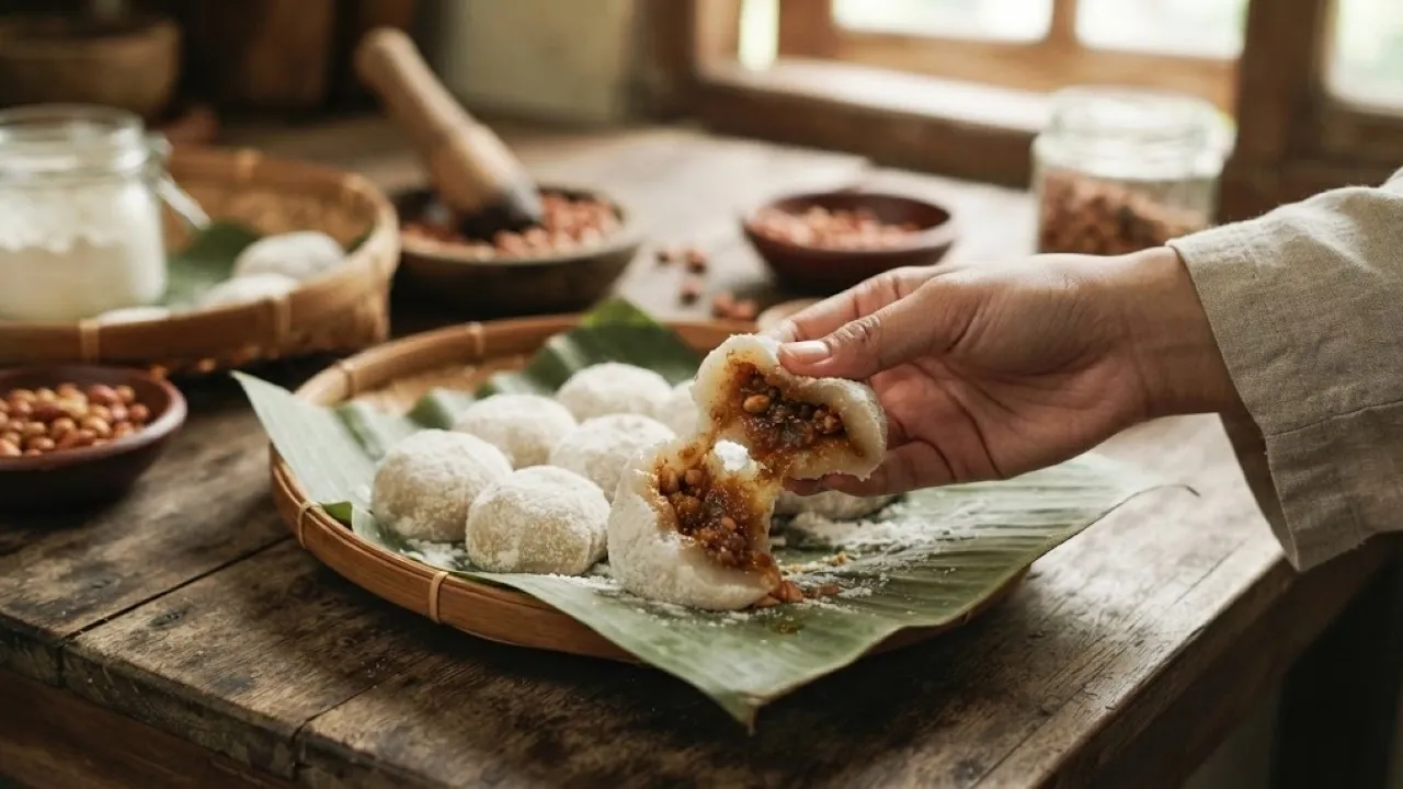 Resep Mochi Sukabumi Isi Kacang Tanah, Rasa Autentik Kenyal dan Legit