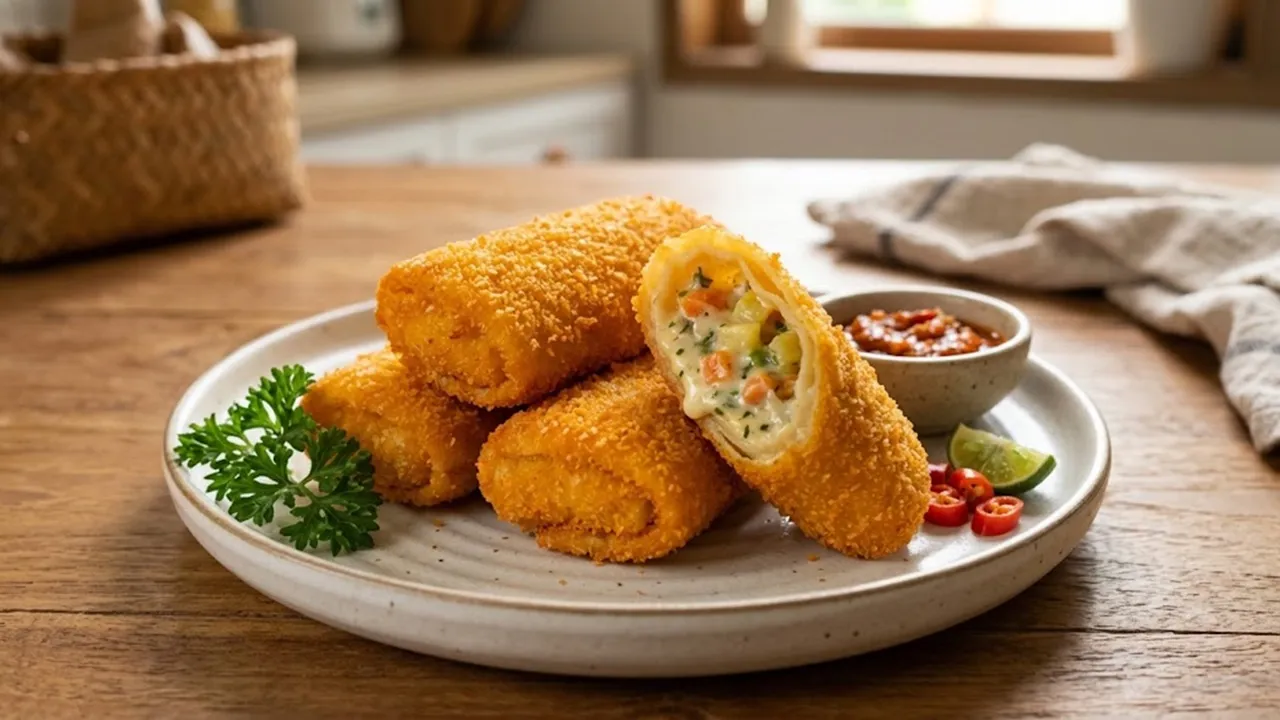 Resep Risoles Ragout Sayur dengan Kulit Lentur dan Isian Creamy