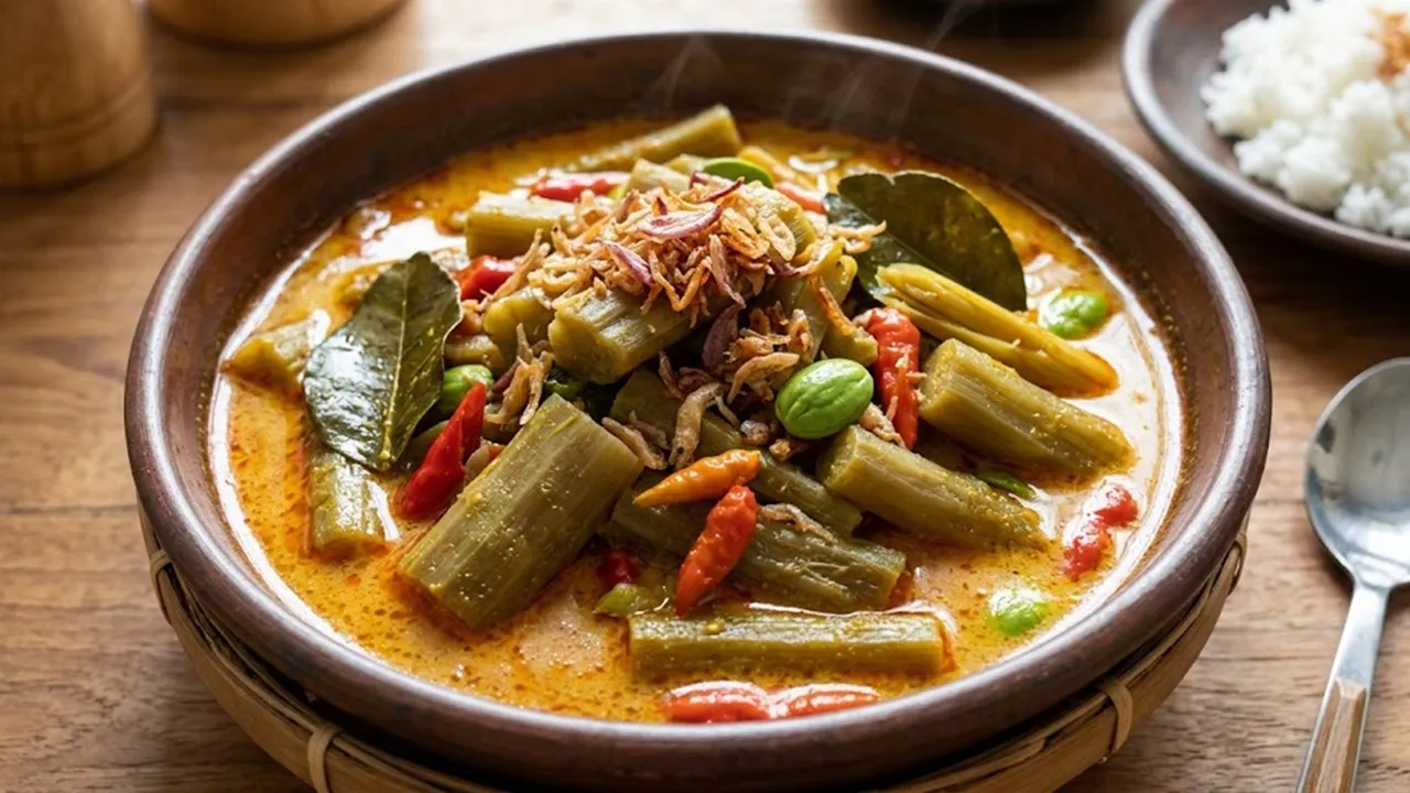 Resep Sayur Lodeh Batang Talas dengan Bumbu Santan Gurih
