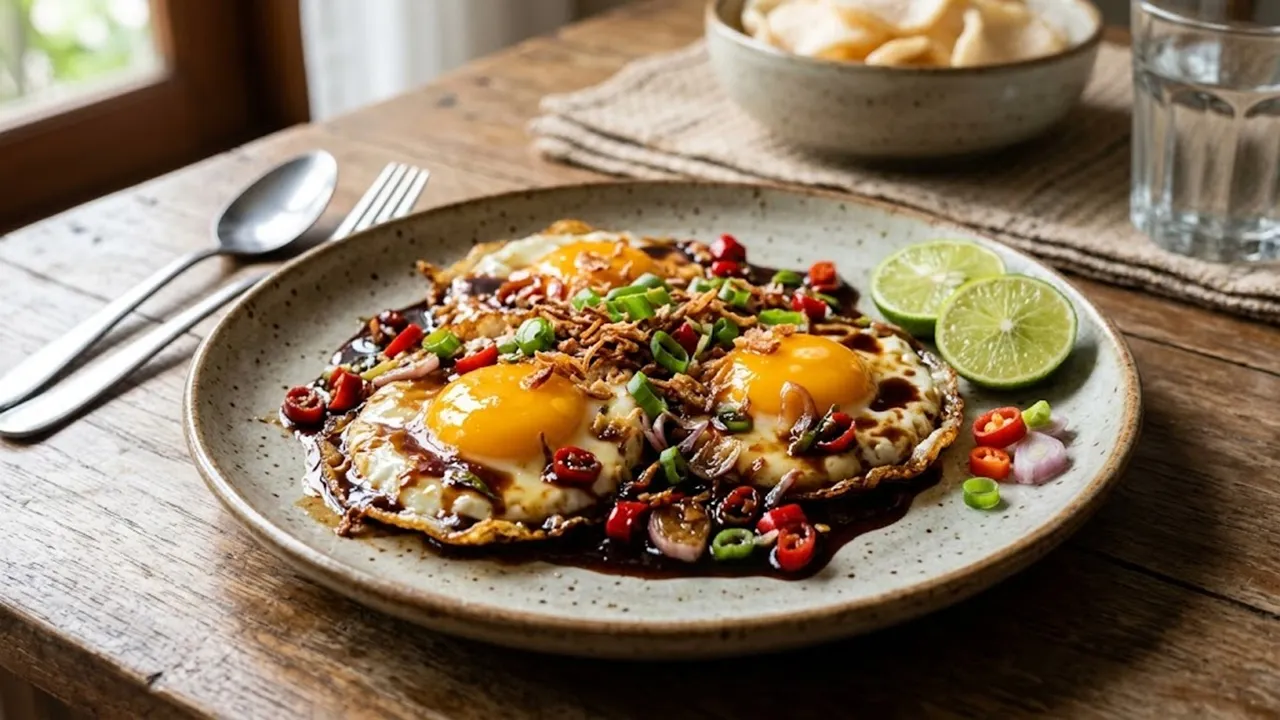 Resep Telur Ceplok Saus Kecap Jeruk Limau, Menu Sederhana yang Menggugah Selera